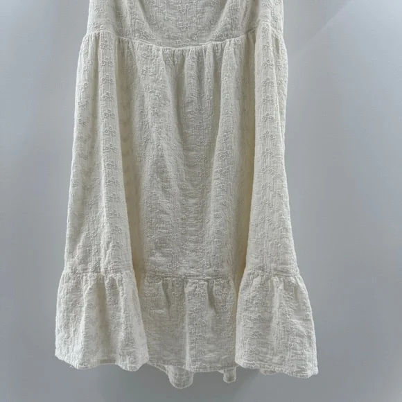 Arizona Jean Co. White Ruffle Mini Dress Size Medium - Picture 3 of 8